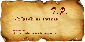 Téglási Patrik névjegykártya