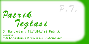 patrik teglasi business card